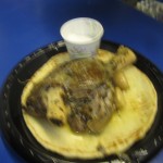 Greek Lamb Shank with whole roasted garlic and tazkiki