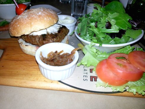 Great Maple in Fashion Island - moraccan lamb burger
