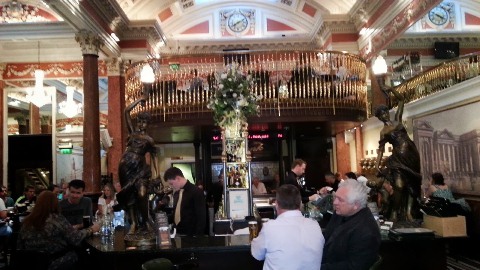 Ireland Dublin Tradditional Bank Interior wide