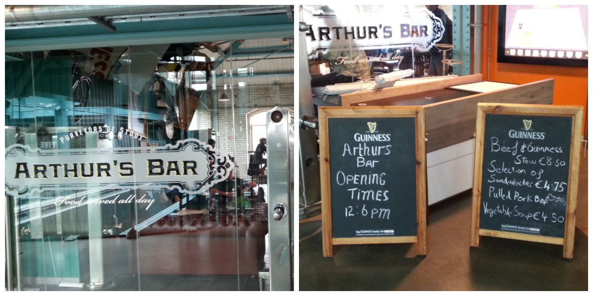 Guinness Arthur Bar Collage