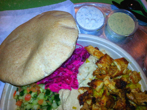 Garbonzo Plate with pita