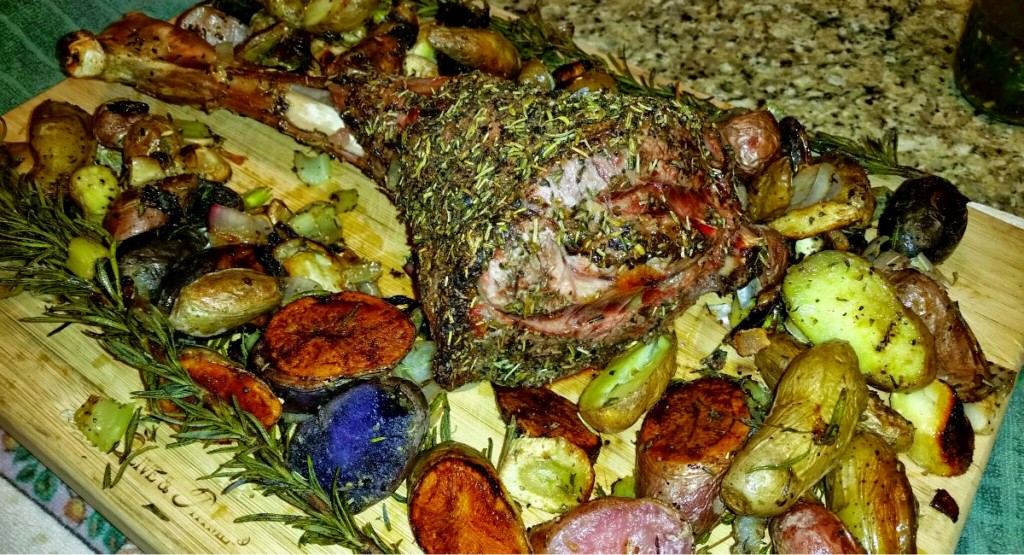Spring Leg of Lamb Recipe - Served