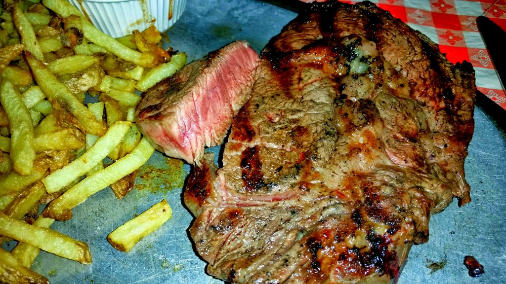 Trabuco Oaks Steakhouse - Rib Eye Steak Cut Open