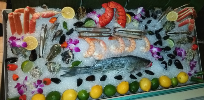 Sol Baja Seafood menu Cold Bar Fish